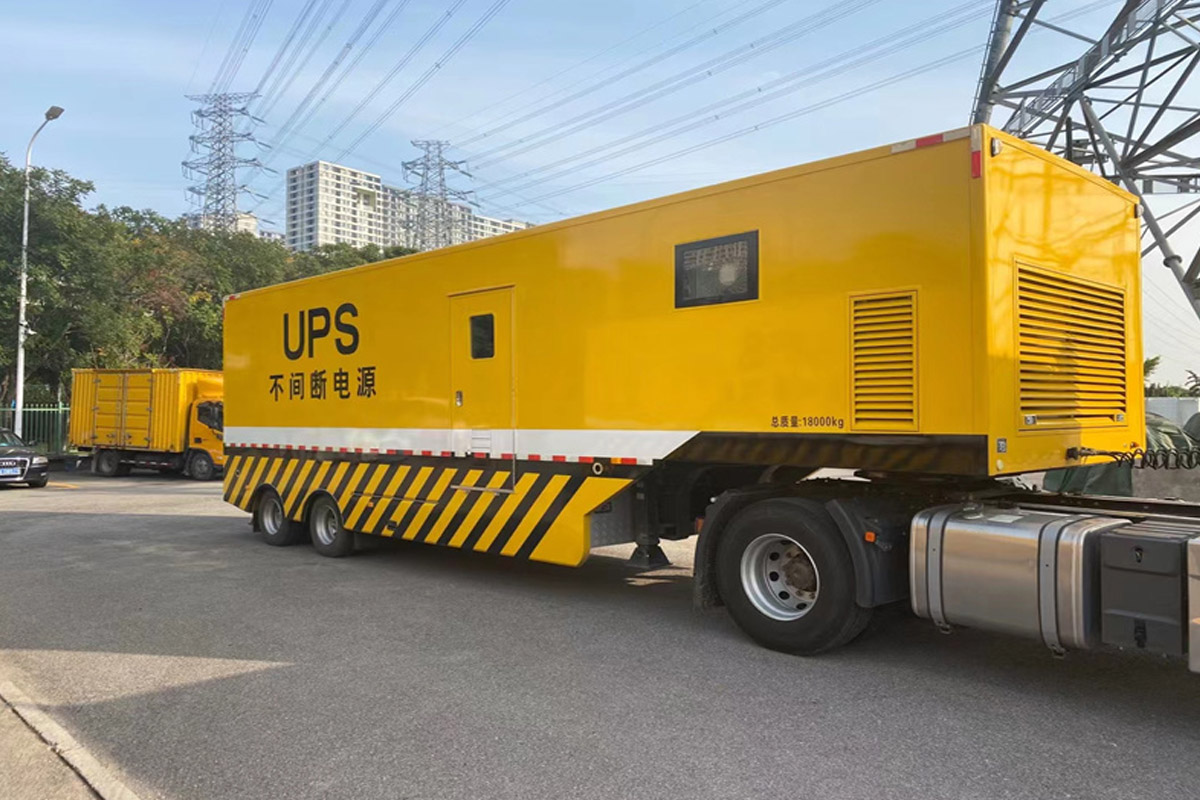 荷塘发电机租赁施工现场